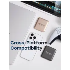 გარე მყარი დისკი Transcend 2TB, External SSD, ESD420G, USB 20Gbps, Type C,Magsafe,Gold, 4 image