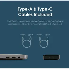 გარე მყარი დისკი Transcend  2TB, External SSD, ESD410C, USB 20Gbps, Type C, 9 image