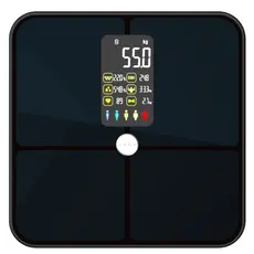 სასწორი AENO Smart Body scales BS2S, 16 body metrics, up to 180kg, colorful display