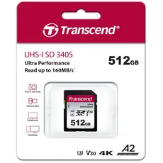 მეხსიერების ბარათი Transcend 512GB SD Card UHS-I U3 A2 Ultra Performance, 3 image