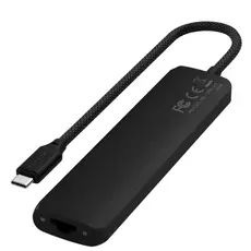 USB ჰაბი SATECHI 7-in-1 USB-C Slim Multiport Adapter with Ethernet (Black), 3 image
