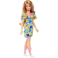 ბარბის თოჯინა Mattel Barbie Fashionistas Doll - Floral Babydoll Dress (New pack.), 3 image