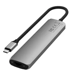 USB ჰაბი SATECHI 7-in-1 USB-C Slim Multiport Adapter with Ethernet (Space Grey)