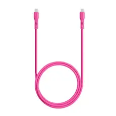 კაბელი TTEC USB-C - USB-C 60W PD/QC FAST CHARGING/DATA CABLE, 120CM, NEON PINK, 2 image