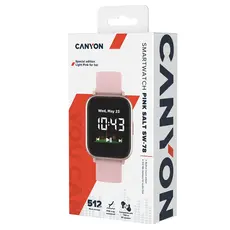 სმარტ საათი CANYON Bazilic SW-78, Smart watch, 1.4inches IPS full touch screen, with music player plastic body, IP68 waterproof, 5 image
