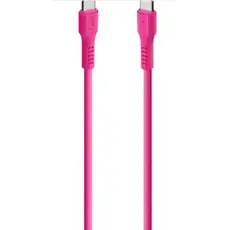 კაბელი TTEC USB-C - USB-C 60W PD/QC FAST CHARGING/DATA CABLE, 120CM, NEON PINK, 3 image