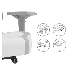 სათამაშო სავარძელი ASUS SL301CW ROG Chariot X Core White (90GC01N0-MSG060), 4 image