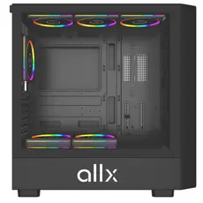 კომპიუტერის ქეისი ALLX AX-G2147, Computer Case, EATX, ATX, MATX, ITX, USB 3.0, USB, HD Audio, Black/Brown, 3 image
