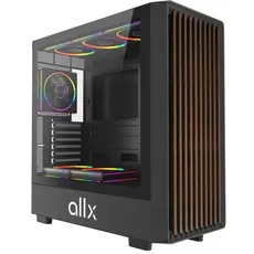 კომპიუტერის ქეისი ALLX AX-G2147, Computer Case, EATX, ATX, MATX, ITX, USB 3.0, USB, HD Audio, Black/Brown