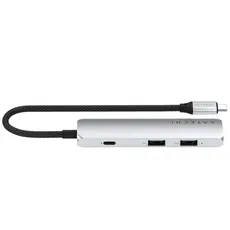 USB ჰაბი SATECHI 4-in-1 USB-C Slim Multiport Adapter 4K (Silver), 4 image