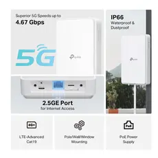როუტერი TP-Link NE200 Outdoor 5G Router White, 6 image