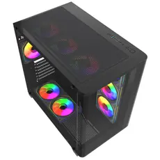 კომპიუტერის ქეისი ALLX AX-G2731, Computer Case, ATX, MATX, ITX, USB3.0, USB1.0x2, HD AUDIO, Black, 4 image