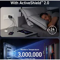 სწრაფი დამტენი Anker 737 Charger(GaNPrime 120W) (3) - EU/ES/FR/ES Black 3, 4 image