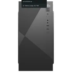 კომპიუტერის ქეისი ALLX AX-B1745 Computer Case With Power Supply 500W Micro-ATX, ITX, USB 1.1, Audio, Black, 3 image