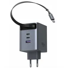 ადაპტერი UGREEN X616 (65828), 100W, GaN Fast Charger with Retractable Cable, Grey, 4 image