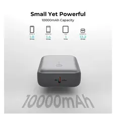 პორტატული დამტენი AUKEY PB-Y55 10000mAh 22.5W 1A1C with A-C 30CM data cable Storm Gray, 3 image