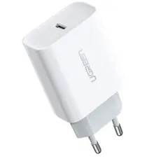 ადაპტერი Ugreen Fast Charging Adapter with PD 20W EU White/ 60450
