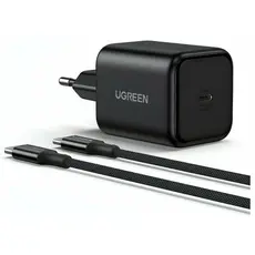 მობილურის დამტენი UGREEN X524 (65054), 45W, Type-C, GaN Fast Charger Set, Black, 3 image
