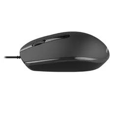 მაუსი CANYON M-10, Canyon Wired optical mouse with 3 buttons, DPI 1000, with 1.5M USB cable, black, 65*115*40mm, 0.1kg, 2 image