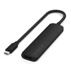 USB ჰაბი SATECHI 4-in-1 USB-C Slim Multiport Adapter 4K (Black), 2 image