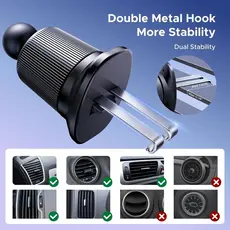 მობილურის დამჭერი UGREEN LP923 (65185), Air Vent Magnetic Car Phone Mount, Space Gray, 5 image