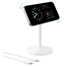 უსადენო დამტენი Anker MagGo Wireless Charger (Single Stand) - White, 3 image