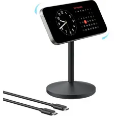 უსადენო დამტენი Anker MagGo Wireless Charger (Single Stand) Black, 3 image