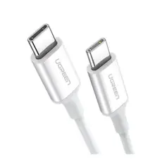 კაბელი Ugreen USB 2.0 C M/M ABS Cover 2m White/60520, 3 image