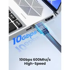 ქსელი კაბელი UGREEN NW153 (80433), CAT8 Patch Cord LAN Cable, 5m, Black, 5 image