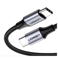 კაბელი Ugreen USB 2.0 C M/M Round Cable 2m Gray Black/50152, 2 image