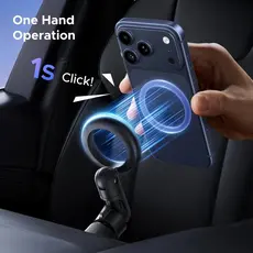 მობილურის დამჭერი UGREEN LP923 (65185), Air Vent Magnetic Car Phone Mount, Space Gray, 3 image