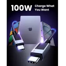 კაბელი Ugreen USB-C to USB-C PD  Charging  Space Gray 2m/45064, 3 image