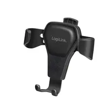 სმარტფონის სამაგრი Logilink AA0164 Smartphone holder for air vents 4-6.5" smartphones Black, 2 image