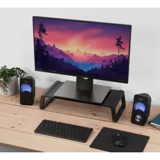 მონიტორის სადგამი Trust MONTA GLASS MONITOR STAND BLK, 5 image