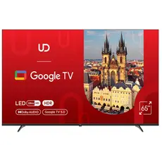 ტელევიზორი UDTV UD 65GUC5210 Google TV 16:9 3840x2160  178*/178* 300cd/m2  BT5.1 WiFi RJ45 Cl+ HDMIx2 USB2.0 DVB-T/T2/C/S2