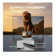 კაბელი Ugreen USB-C to HDMI Male to Male  1.5m Gray Black/50570, 6 image