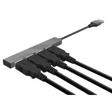 USB ადაპტერი TRUST HALYX 4-PORT MINI USB HUB, 2 image