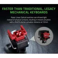 კლავიატურა Razer Gaming Keyboard Huntsman Mini Mercury Ed RGB 61key Red Switch RZ03-03390400-R3M1 White, 5 image