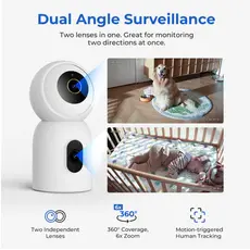 კამერა Xiaomi imilab C30 Dual Home Security Camera CMSXJ111A, 4 image