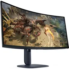 Monitor DELL 34" AW3425DWM 2xHDMI, DP, USB, VA, 3440x1440, 21:9, 180Hz, 1ms, DCI-P3 95%, CURVED, Adaptive-Sync, HDR 400, 2 image