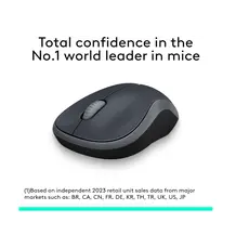 Logitech Mouse M185 SWIFT GREY Wireless USB, 3 image