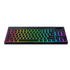 Razer BlackWidow V4 Low-profile TKL HyperSpeed Mechanical Keyboard, 87 keys, Green Switch, USB-A/WL/BT, EN, RGB, black, 2 image