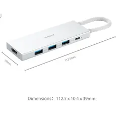 ჰაბი Xiaomi 5-in-1 Type-C Hub, 2 image