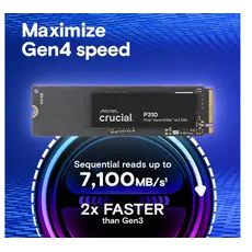 მყარი დისკი CRUCIAL SSD PCIE G4 M.2 NVME 1TB P310 CT1000P310SSD8, 3 image