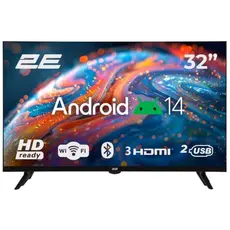 ტელევიზორი 2E TV Set 32" LED HD 60Hz Smart Android Black