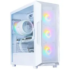 კომპიუტერის ქეისი Zalman PC case I3 Neo V2 without PSU, _xUSB3.0, _xUSB2.0, 1x Type C, 4x120mm RGB, VGA 355mm, LCS ready, TG Side Panel, ATX, white