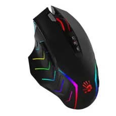 Mouse A4tech Bloody J95s 2-Fire RGB Animation Gaming Mouse Stone Black, 2 image