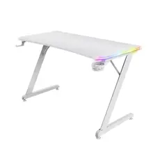 სათამაშო მაგიდა Trust GXT709W LUMINUS RGB DESK WHITE/25328, 2 image