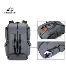 ზურგჩანთა Kingsons Laptop Backpack 15.6" Dark Grey - K10106W-9, 5 image