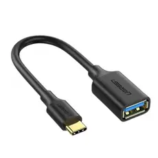 კაბელი Ugreen USB-C Male to USB 3.0 A Female Cable Black/30701